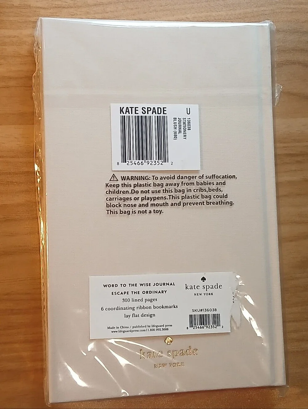 Kate Spade Escape the Ordinary Lined Journal NWT